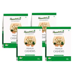 HandsFull Premium Cashew Nuts (200g x 4) 800 GMS