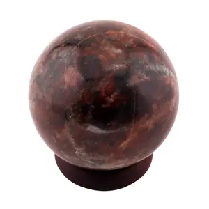 Healing Crystals India Natural Gemstone Sphere Ball Garnet 40-50mm by Healing Crystals India