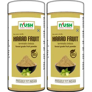 IYUSH Herbal Ayurveda Organic Harad Powder - (pack of 2) 100gm each