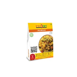 Indian Kitchen Foods Freeze Dried Gluten-Free Ready to Eat Veg. Biryani | Instant Vegetarian/Vegan Meal- Each Rehydrated Wt. 260 gm (Pack of 3)