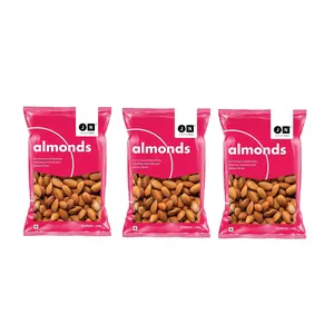 JN Californian Almonds - Badam Dry Fruits 750Gm ( 250 Gm X 3 Packets ) | | Premium Dry Fruits | | Healthy & Fresh!!