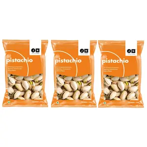 JN Californian Roasted & Salted Pistachios - Pista Dry Fruits 750gm ( 250 Gm X 3 Packet ) | | Premium Dry Fruits | | Healthy & Fresh!!