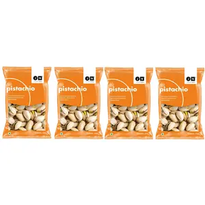 JN Californian Roasted & Salted Pistachios - Pista Dry Fruits 1Kg ( 250 Gm X 4 Packet ) | | Premium Dry Fruits | | Healthy & Fresh!!