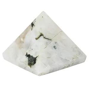 jewelswonder Moonstone Pyramid (1 inches ) 3 peices with Certified lab Report
