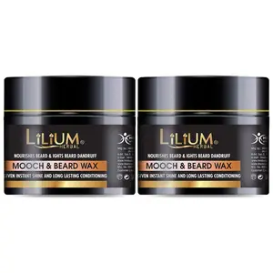 Lilium Mooch and Beard Wax for Long-Lasting Conditioning 50ML Pack of 2