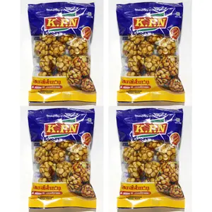 KPN Kovilpatti Pottu Kadalai Urundai (Gram Chikki Balls Candy) Pack of 4 x 100gm