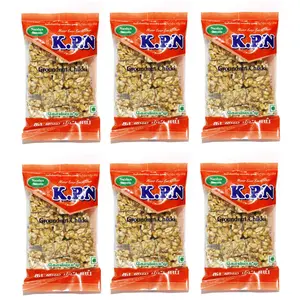 KPN Kovilpatti Kadalai Mittai - Burfi | Groundnut Chikki Candy - Pack of 6 x 100gm