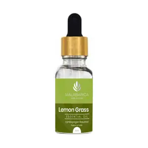 MALABARICA Vegan Ayurveda - Lemon Grass Essential Oil (Cymbopogon flexuosus) - 30 ml