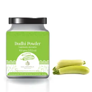 MALABARICA Vegan Ayurveda - Ayurvedic Dudhi Powder (Lagenaria siceraria) - 100 gm