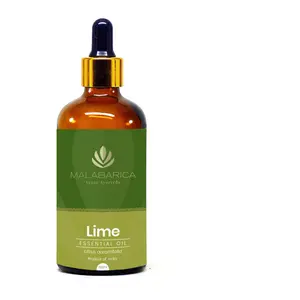MALABARICA Vegan Ayurveda - Lime Essential Oil (Citrus aurantifolia) - 100 ml