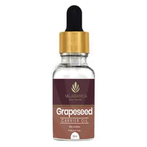 MALABARICA Vegan Ayurveda - Grapeseed Carrier Oil (Vitis vinifera) - 30 ml