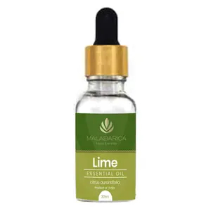 MALABARICA Vegan Ayurveda - Lime Essential Oil (Citrus aurantifolia) - 30 ml