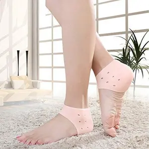 Nirvik Silicon Moisturising Heel Swelling Pain Relief Foot Support to Eliminate cracks
