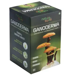 Nature Sure Ganoderma Capsules for Men and Women - 1 Pack (60 Capsules)