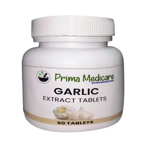 Prima Medicare Garlic Extract Tablets Improving Health & Immune System - (60 Tablets)
