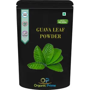 Organic Prime Guava leaves Powder| Psidium Guajava | Guava leaf | Amrood Patti Powder - 100 GM By Organic Prime