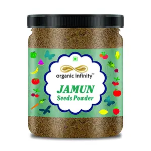 Organic Infinity Jamun | Jambu Seeds powder for Diabetes Control | Sugar Balance - 100 GM By Organic Infinity