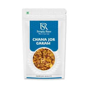 SIMPLY RAW Special Low Fat Black Chana JOR Garam (Namkeen Snacks) (Pack of 500 Gram)