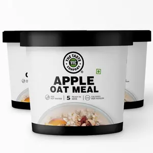 TheTasteCompany Apple Oat Meal - Ready to Eat | Instant Food | Taste Company (Pack of 3)