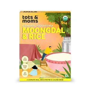 Tots & Moms Foods Instant Moongdal & Rice | Protein rich Wholesome & Natural Quick Mix - 200gms