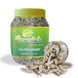 Vrunda's Salted Ginger / Adrak / Inji / Shunti / Allamu / Inchi for Cold Cough (500 Gm)