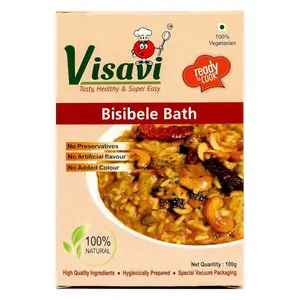 Visavi Food Ventures Tasty Healthy & Super Easy Bisi BeLe Bath Ready to Cook (90g)