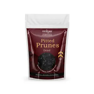 Vedyaz Organics Dried Pitted Prunes Without Sugar ( Unsweetened ) - 200 Gm