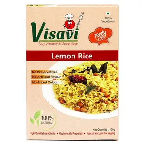 Visavi Food Ventures Tasty Healthy & Super Easy Lemon Rice Ready to Cook (100g)