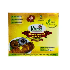 Visavi Food Ventures Tasty Healthy & Super Easy Masala Dosa Kit 10 dosas in 10mins Ready to Cook (520g)