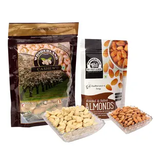 WONDERLAND FOODS Dry Fruits Combo of 200 g Natural Raw Cashews and Roasted and 100 g Salted Almond