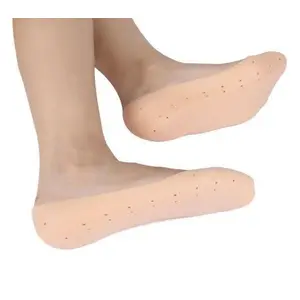 AKHAND Anti Crack Full Length Silicon Foot Protector Moisturizing Socks For Foot Care And Heel Cracks
