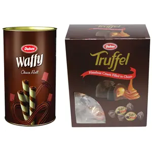 Dukes Waffy Rolls Chocolate and Hazelnut Truffles Combo