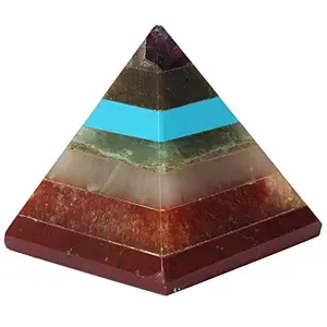 jewelswonder 7 Chakra Pyramid 2 inch