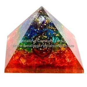 Healing Crystals India Chakra Crystal Orgone Energy Reiki Infused Pyramid