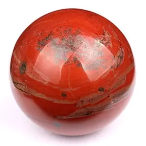 Healing Crystals India Crystal Natural Carved Tumbled Red Jasper Sphere Ball Healing Crystal 50-60 MM