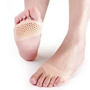 Mbuys Mall Silicone Gel Half Toe Sleeve Anti-Skid Forefoot Soft Pads for Pain Relief Heel Front Socks Silicone Heel Protector