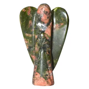 Healings4u Angel Unakite Size 2 inch Natural Healing Reiki Crystal Chakra Balancing Vastu Stone