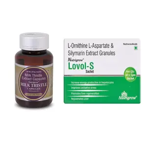 Nutrigrow Combo Pack Of LOVOL-S - 10 sachets With Milk Thistle Ext. 400mg