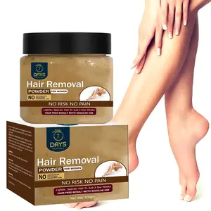 7 DAYS Hair Remover Powder | Waxing Powder Instant Hair Remover | All Hair & Skin Types Hands Legs Underarms Bikini Area | 100 GM | Natural & Organic Hair Removal Powder (D-TEN HAIR REMOVER)