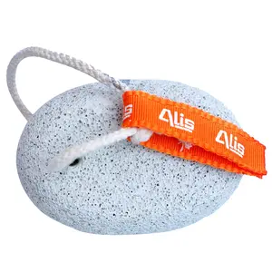 Alis Pedicure Pumice Stone Lava Natural Pumice Stone for Dead Skin - Pedicure Exfoliation Tool for Callus Remover for Feet Heels and Palm | Corn Remover | Dry Dead Skin Scrubber | Health Foot Care - for Women's Men's White Round Shape ABIG888 Pack of 1 (P