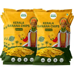 Beyond Snack Natural Kerala Banana Chips Healthy and Delicious Snacks- No Hand Touch- Original Style Salted 600gms