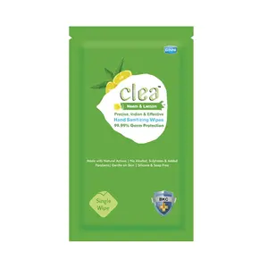 Clea Germ Protection Wipes Anti-Bacterial Wipe Disinfectant Wipes-Pack of 50