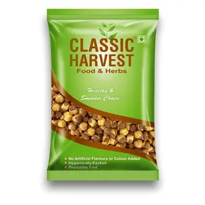 Classic Harvest Healthy and Nutritious Roasted Chana (Chickpea)/ BHUNA Chana / Unsalted Roasted Chana Whole with Skin 1500g (Pack of 3 500 gm Each)