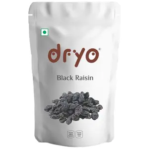 Dryo Premium Natural Black Raisin/ Kali Kishmish/ Munakka/ Raisins 500 gm
