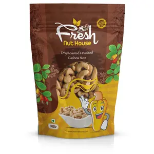 Fresh Nut House Dry Roasted Unsalted Cashew Nut 500 Grams