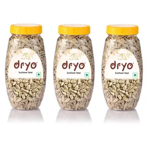 Dryo Premium Raw Sunflower Seeds Sunflower Seeds for Eating - 230g (Pack of 3)