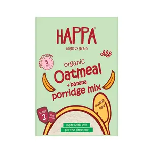 Happa Organic for little one Stage 2 & above Oatmeal + Banana Porridge Mix 200 Grams