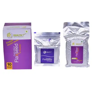 HEALTH 1st Whole Flaxseed Grains 250 Grams + Cold Milled Flaxseed Powder 150gm (10 sachets x 15 Gm)