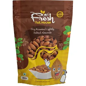 Fresh Nut House Dry Roasted Lightly Salted Almonds 250 Grams