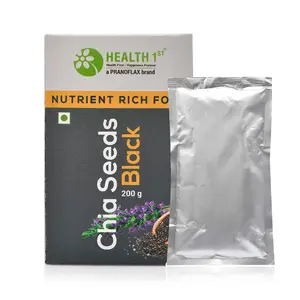 Health 1st Chia Seeds 200gm (Black)